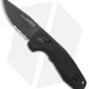 SOG Knives SOG-TAC AU Compact Automatic Knife Black (3" Black Serr)