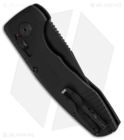 SOG Knives SOG-TAC AU Compact Automatic Knife CA Special Black (2" Black) -Adventure Knife Shop SOG Knives Sog Tac AU Compact Automatic Knife CA Special Black 2in Blk BHQ 119256 td side