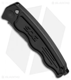 Adventure Knife Shop -Adventure Knife Shop SOG TAC Clip Point Black ST 02 BHQ 7512 jr spine