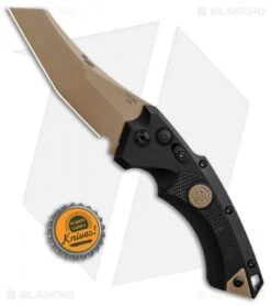 Hogue Sig Sauer EX-A05 Wharncliffe Automatic Knife Black (3.5" FDE) 36520 7 Hogue Sig Sauer EX-A05 Wharncliffe Automatic Knife Black (3.5" FDE) 36520 -Adventure Knife Shop Sig Knives EX A05 Spear Point FDE SW BHQ 84599 jr bottlecap