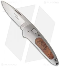 Boker Top Lock II Automatic Knife Thuya Wood (2.75" Satin) 117103