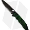 Piranha Mini Predator Green Tactical Automatic Knife (3.5" Black Serr)