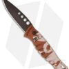 Piranha Amazon Automatic Knife Desert Camo Tactical (3.45" Black)
