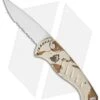 Piranha Fingerling Desert Camo Automatic Knife (2.5" Mirror Serr)