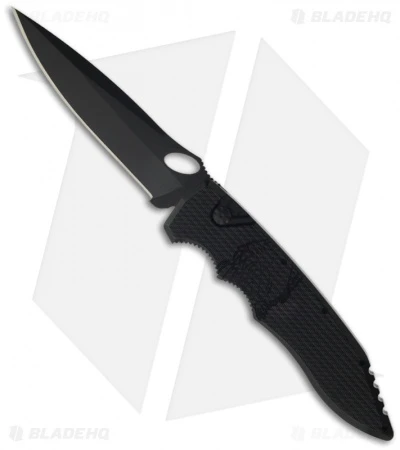 Piranha Mini Predator Black Tactical Automatic Knife (3.5" Black) 1 Piranha Mini Predator Black Tactical Automatic Knife (3.5" Black)