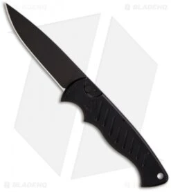 Piranha Pocket Automatic Knife Black Tactical (3.2" Black)
