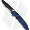 Piranha Predator Blue Tactical Automatic Knife (4.1" Black Serr)
