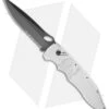 Piranha Predator Silver Tactical Automatic Knife (4.1" Black Serr)