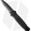 Piranha Prowler Tactical Black Automatic Knife (3.2" Black Serr)