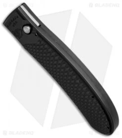 Piranha Toxin Automatic Knife Black (3.75" Mirror Serr) -Adventure Knife Shop piranha toxin black mirror ser bottom cm 1