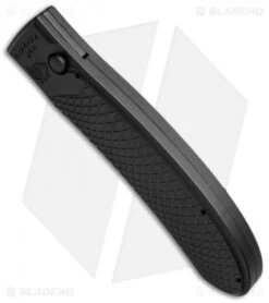 Piranha Toxin Automatic Knife Black (3.75" Black Serr) -Adventure Knife Shop piranha toxin black tactical ser bottom cm