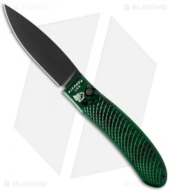 Piranha Toxin Automatic Knife Green (3.75" Black)