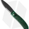 Piranha Toxin Automatic Knife Green (3.75" Black Serr)