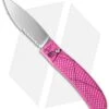 Piranha Toxin Automatic Knife Pink (3.75" Mirror Serr)