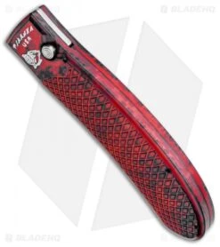 Piranha Toxin Automatic Knife Red (3.75" Mirror) -Adventure Knife Shop piranha toxin red mirror ser BHQ 33837 jr spine