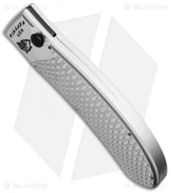 Piranha Toxin Automatic Knife Silver (3.75" Black Serr) -Adventure Knife Shop piranha toxin silver tactical ser bottom cm