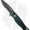 Piranha Amazon Automatic Knife Green Tactical (3.45" Black Serr)