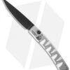 Piranha Virus Automatic Knife Silver Tactical (3.25" Black)