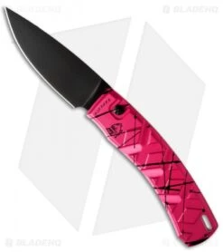 Piranha X Automatic Knife Pink Tactical (3.3" Black)