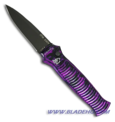 Piranha Bodyguard Automatic Plum Tactical (3.3" Black Plain) 3 Piranha Bodyguard Automatic Plum Tactical (3.3" Black Plain) - Image 3
